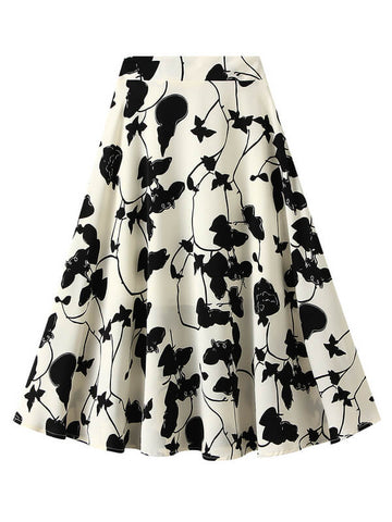 Airchics jupe longue trapèze mousseline imprimé à fleurie mode femme